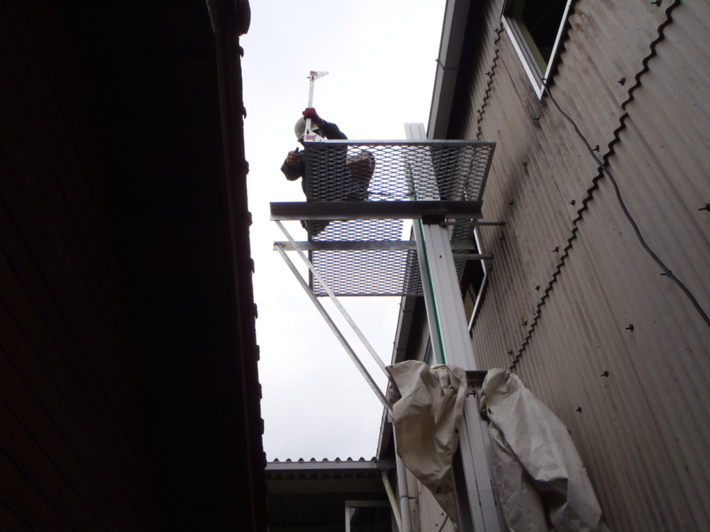 送球装置（縦コンベア）新設工事