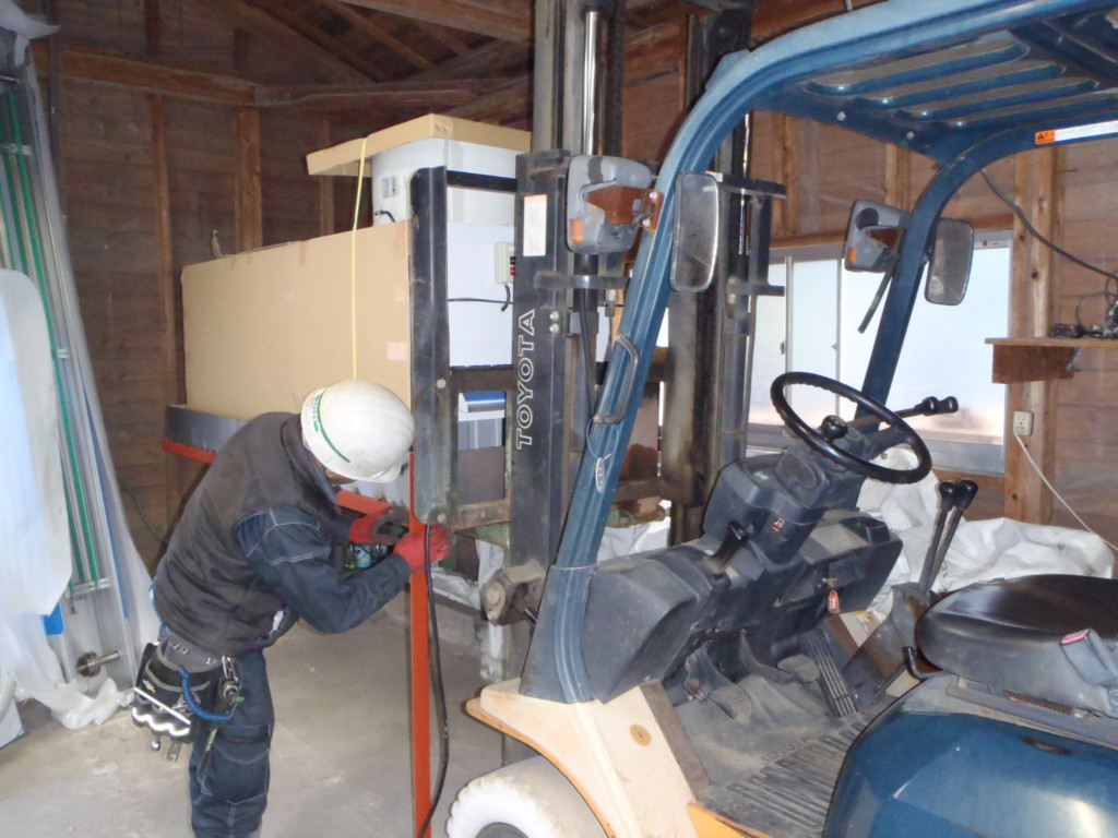 ボール洗浄機入替工事