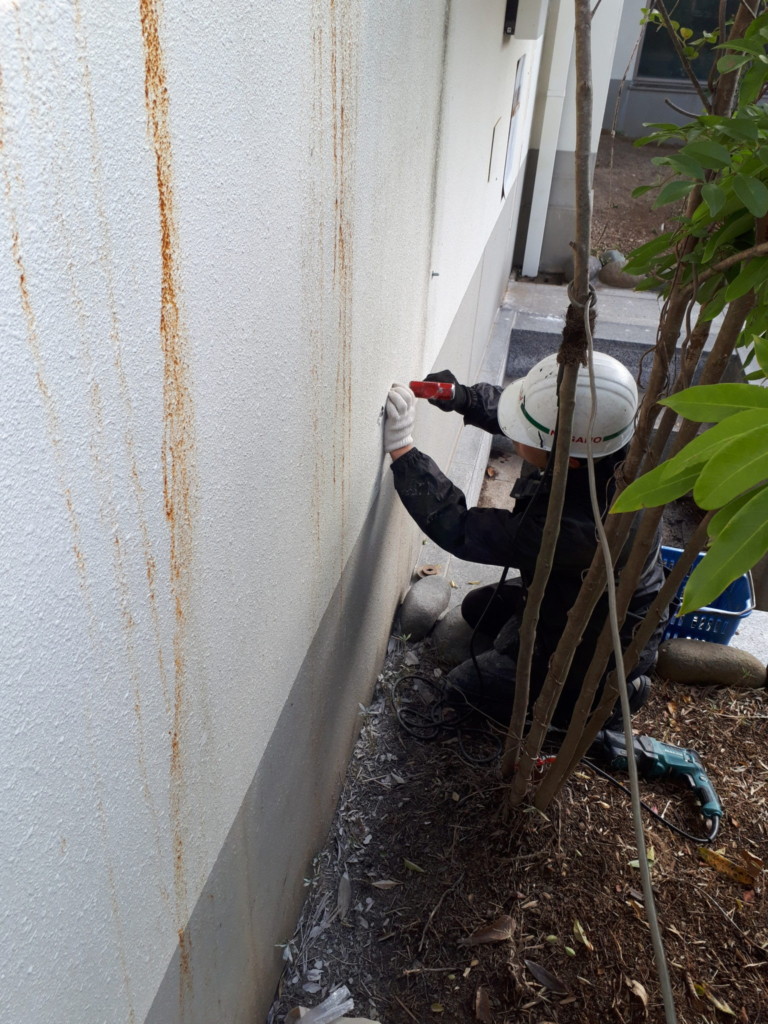 目隠しネット増設工事