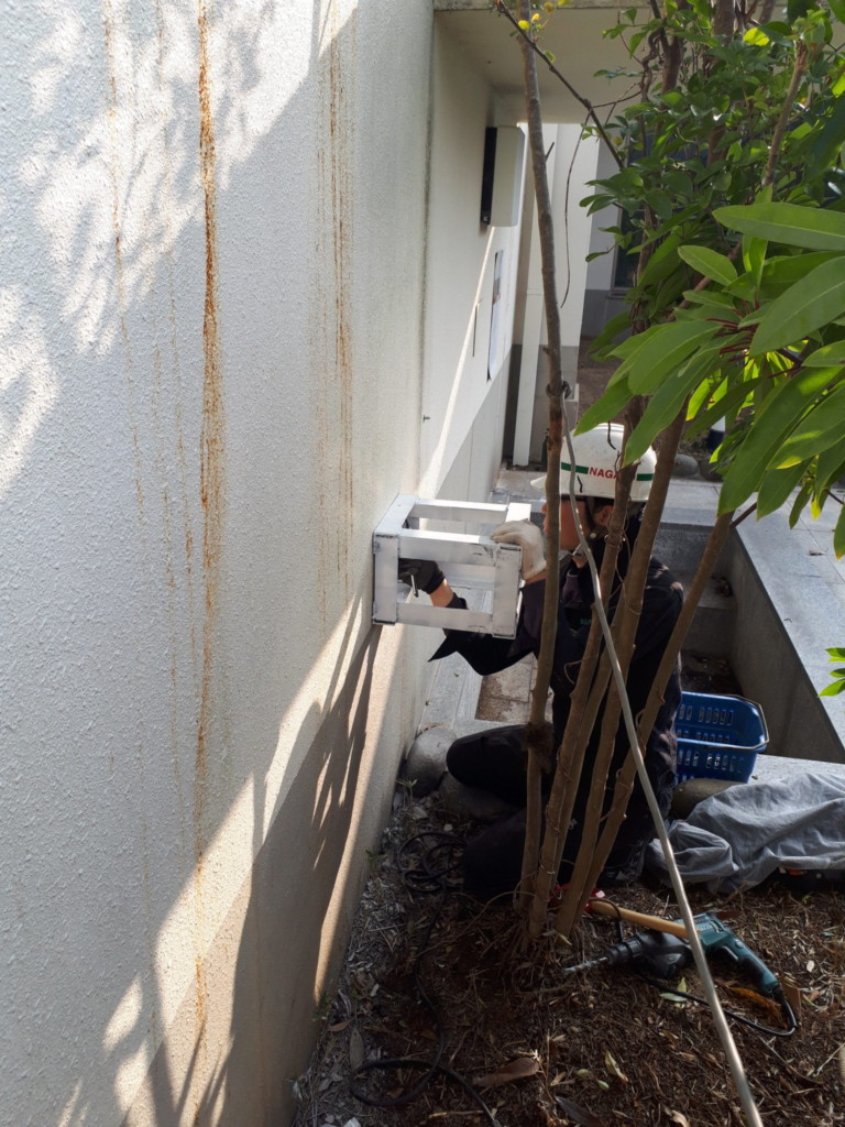 目隠しネット増設工事