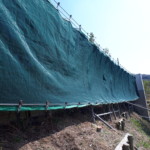 目隠しネット増設工事