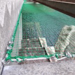 落下防止ネット設置工事