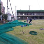 天井ネット張替工事