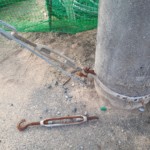 コンクリート柱支線交換工事