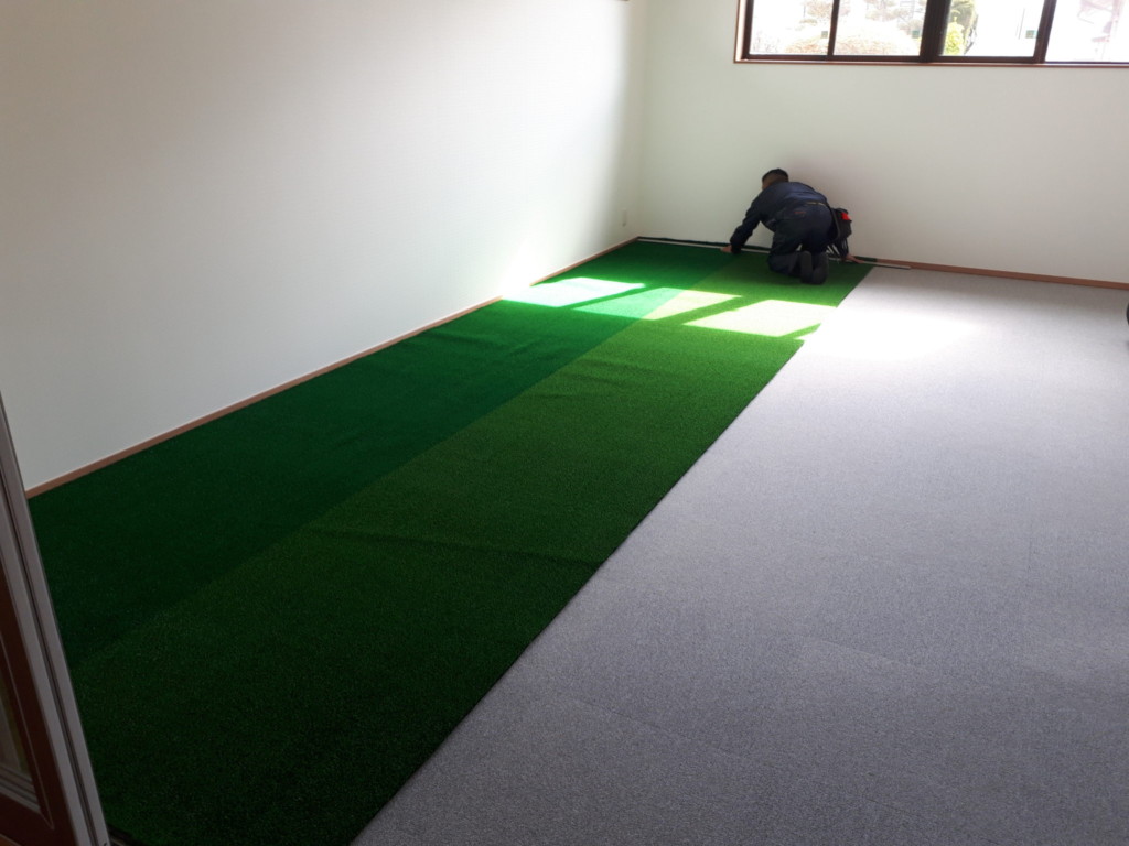 インドアゴルフ設置工事