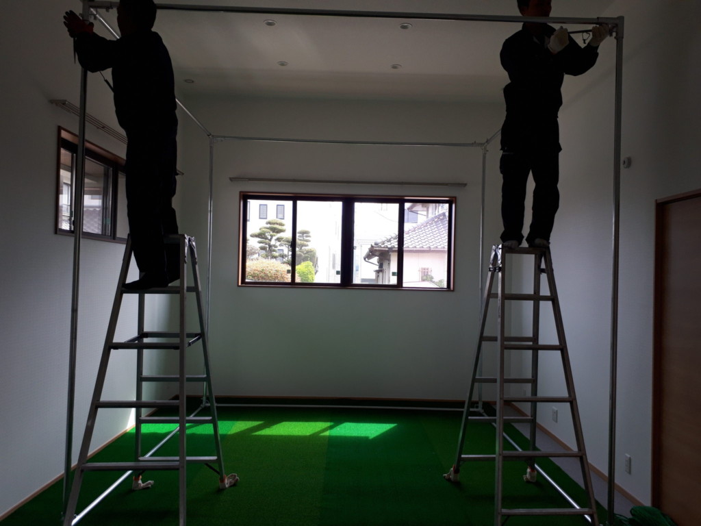 インドアゴルフ設置工事