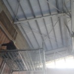 天井防球ネット設置工事