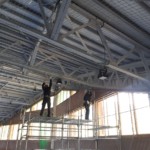 天井防球ネット設置工事