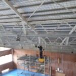 天井防球ネット設置工事