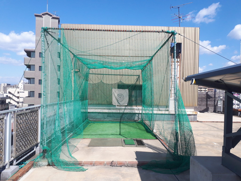 インドアゴルフネット張替工事