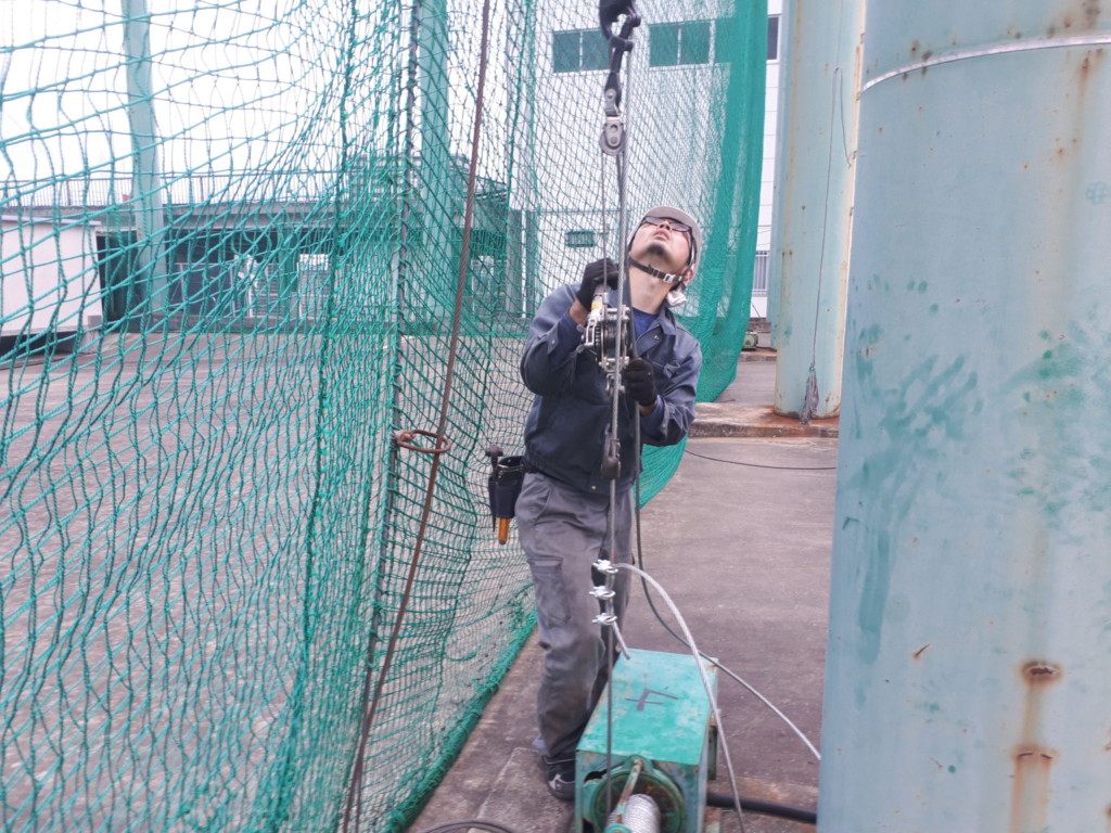 巻きワイヤー交換工事