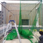 インドアゴルフネット張替工事