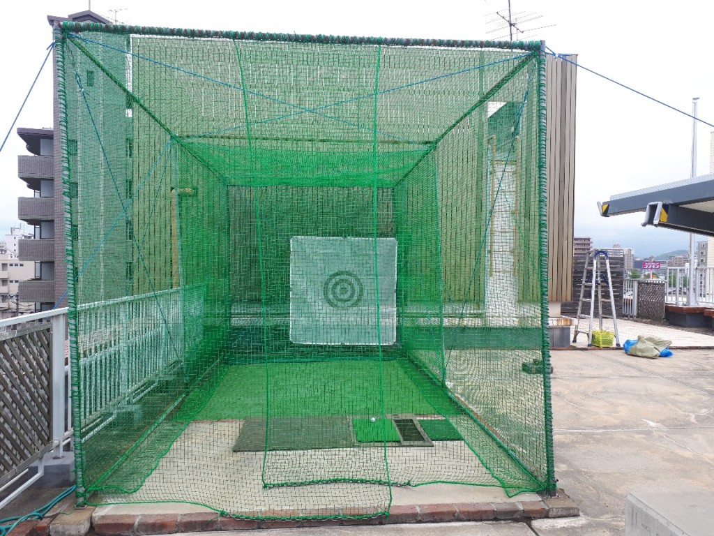 インドアゴルフネット張替工事