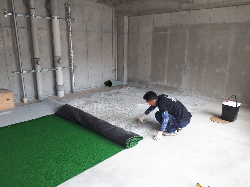インドアゴルフ設置工事