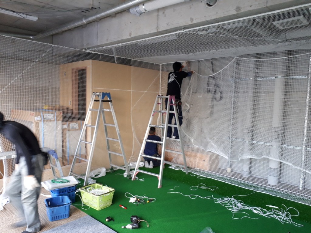 インドアゴルフ設置工事