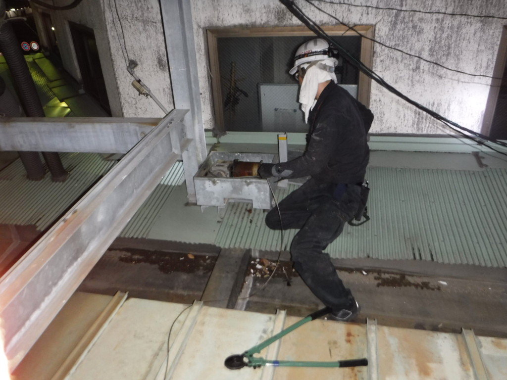 ワイヤー交換工事