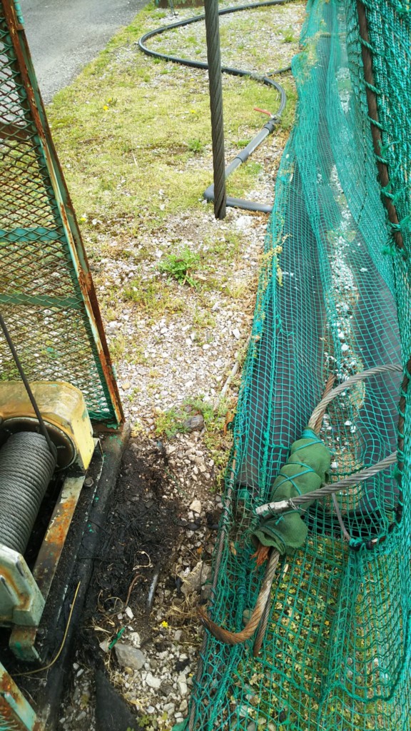 ガイドワイヤー交換工事