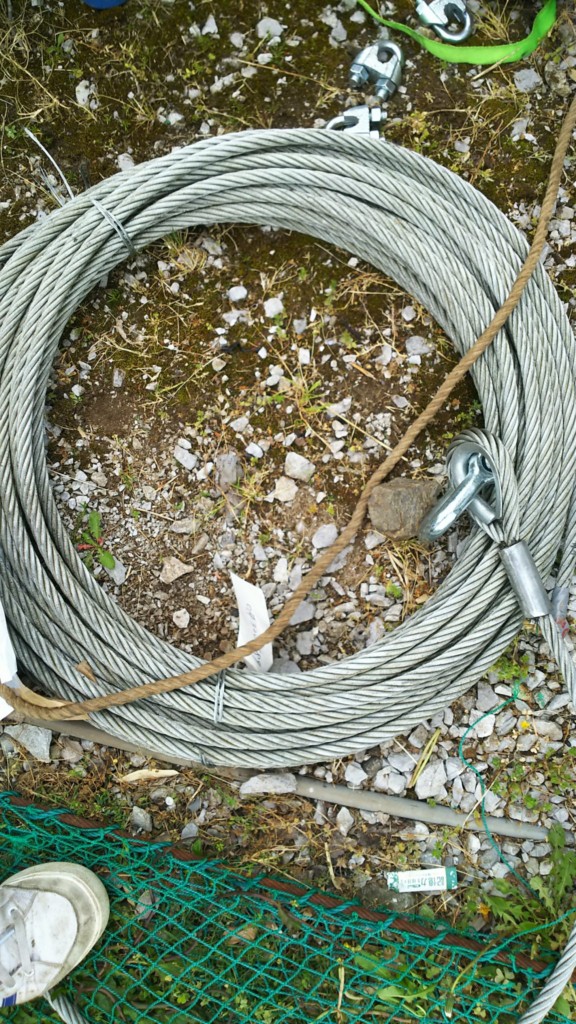 ガイドワイヤー交換工事