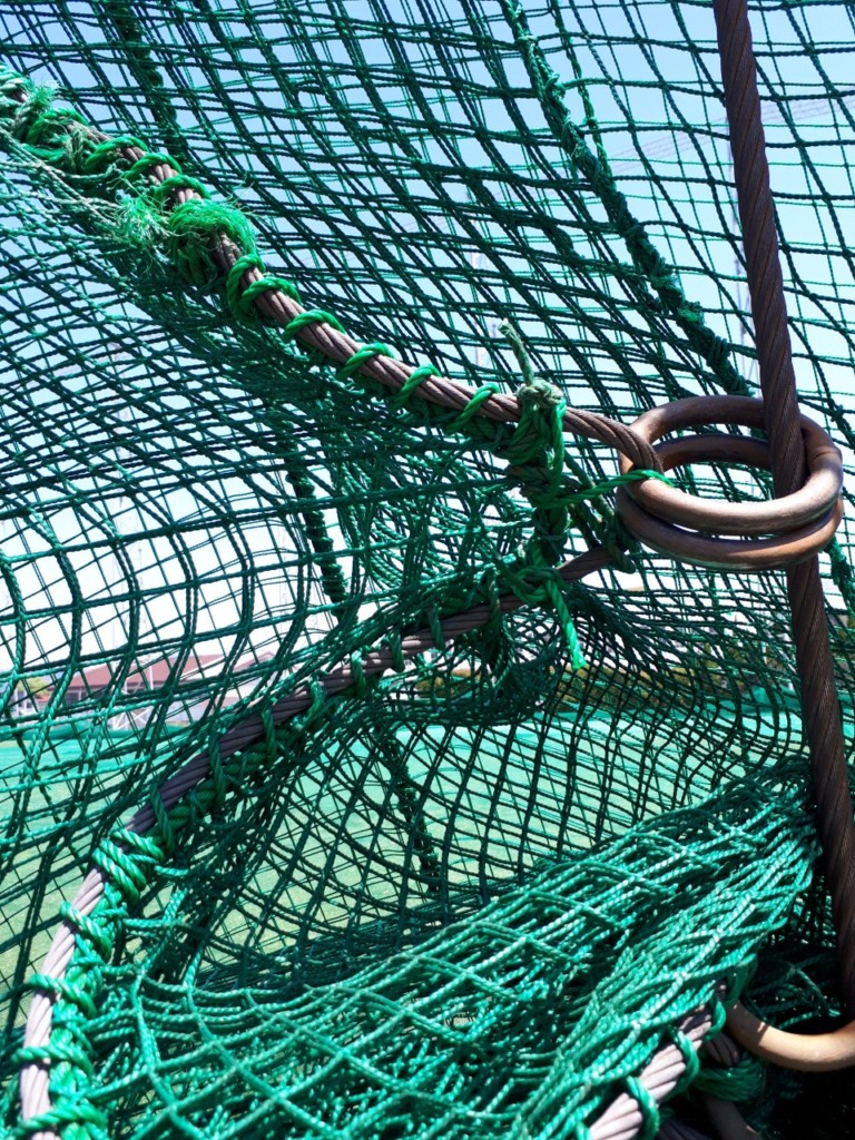 防球ネット補修工事