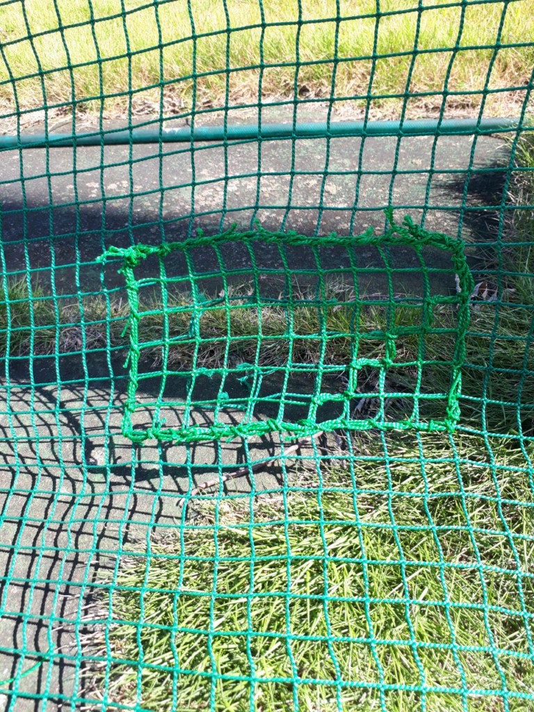 防球ネット補修工事