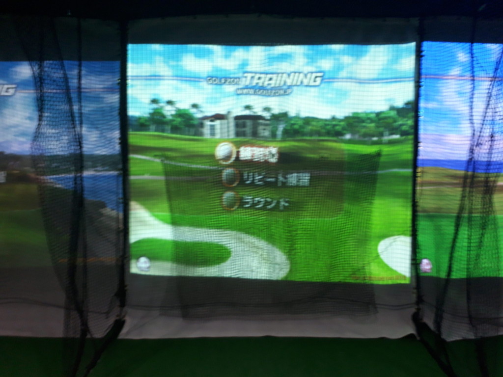 インドアゴルフ通過ネット張替工事