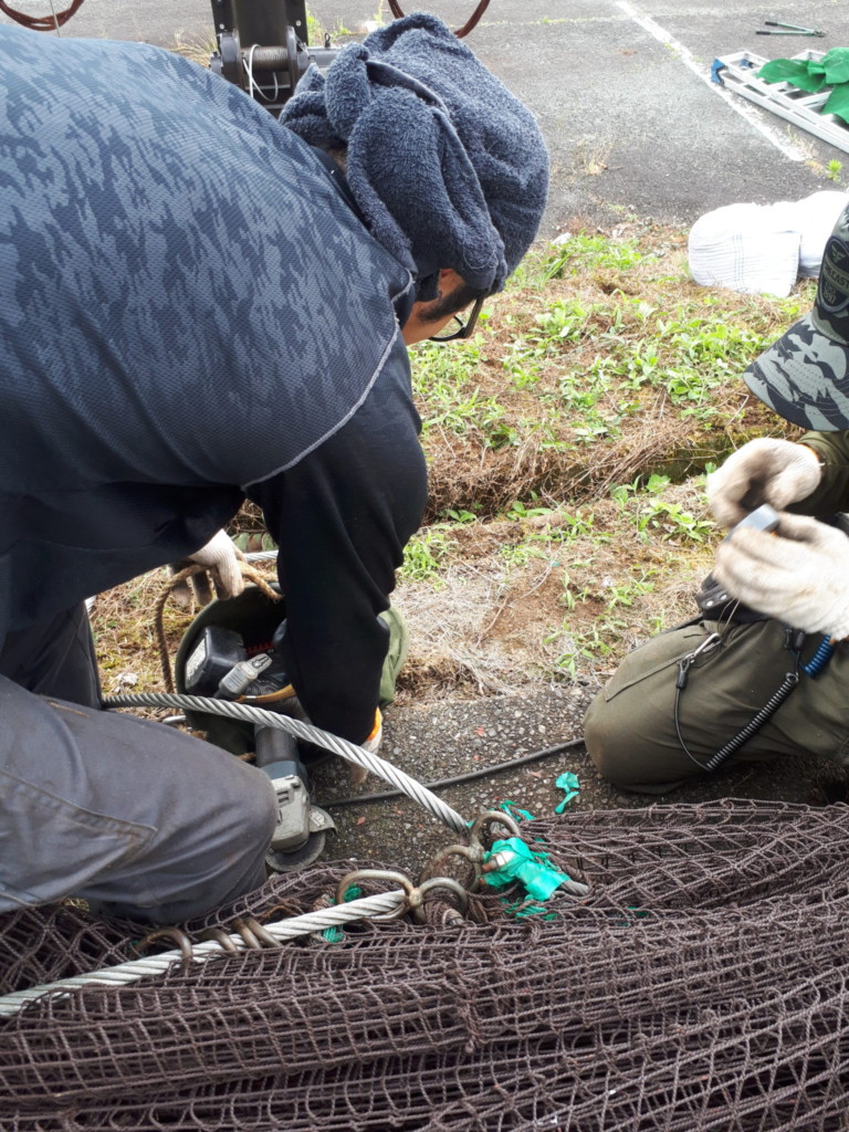 ガイドワイヤー交換工事