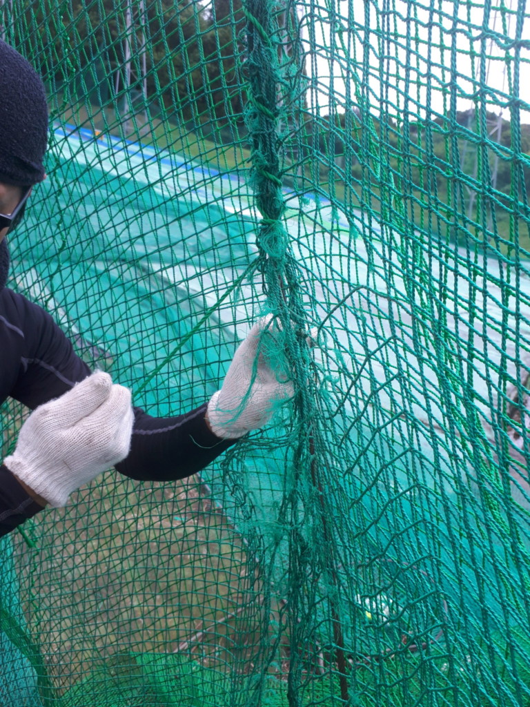 ネット補修工事