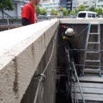 落下防止ネット設置工事