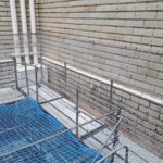 落下防止ネット設置工事