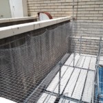 落下防止ネット設置工事