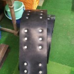 ボール送球用ゴムバケット交換工事