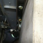 ボール送球用ゴムバケット交換工事