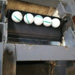 ボール送球用ゴムバケット交換工事