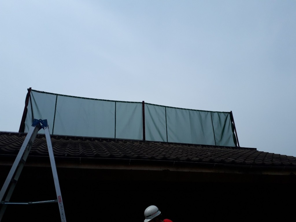アーチェリーネット張替え工事