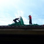 アーチェリーネット張替え工事