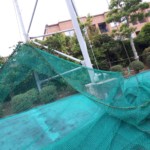 防球ネット補修工事