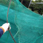 防球ネット補修工事