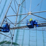 送球ホース交換工事