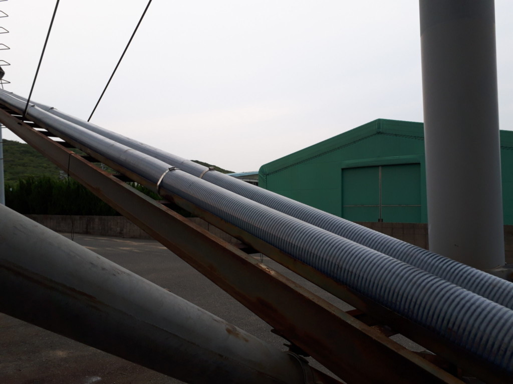 送球ホース交換工事