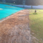 人工芝貼り工事