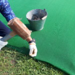 人工芝貼り工事