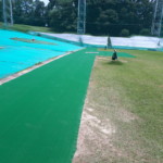 人工芝貼り工事