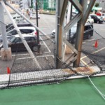 落下防止ネット設置工事