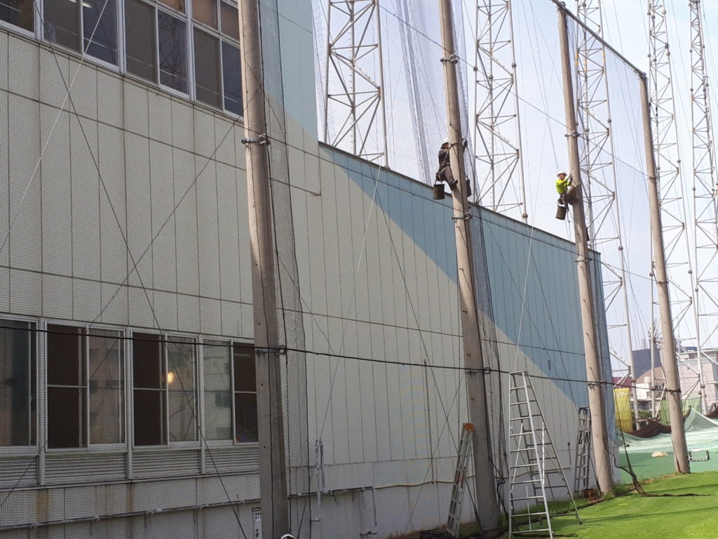 固定ネット補強工事