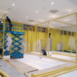 防球ネット設置工事