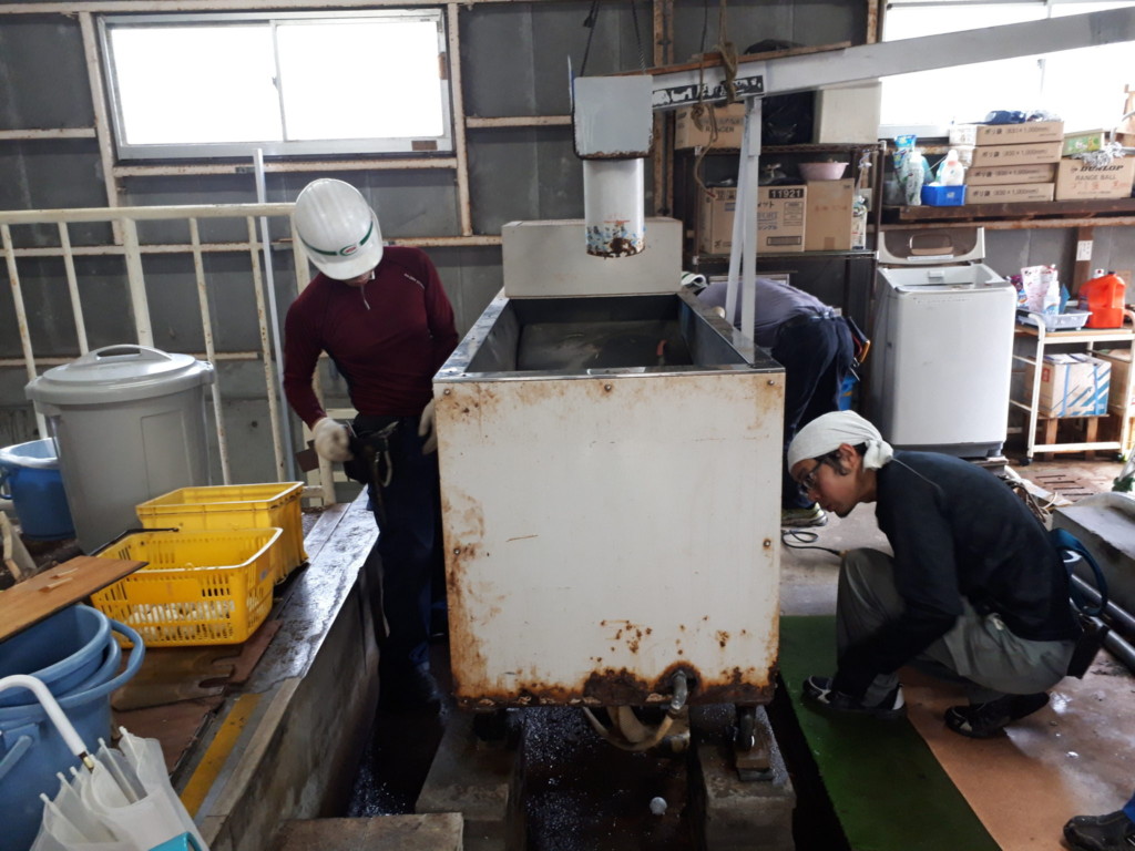 ボール洗浄機入替え工事