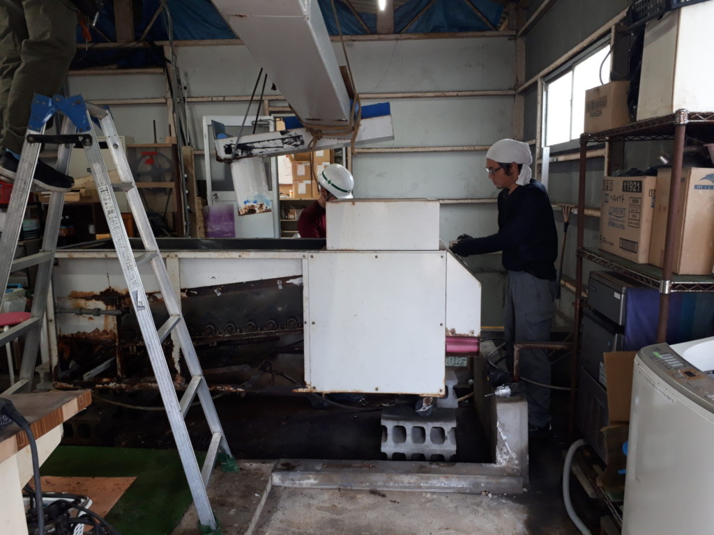 ボール洗浄機入替え工事