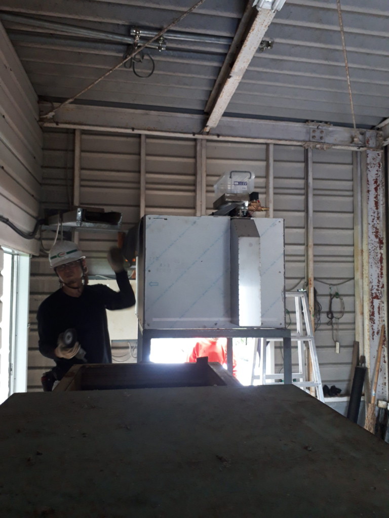 ボール洗浄機入替え工事