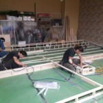 インドアゴルフネット設置工事