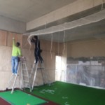 インドアゴルフネット設置工事